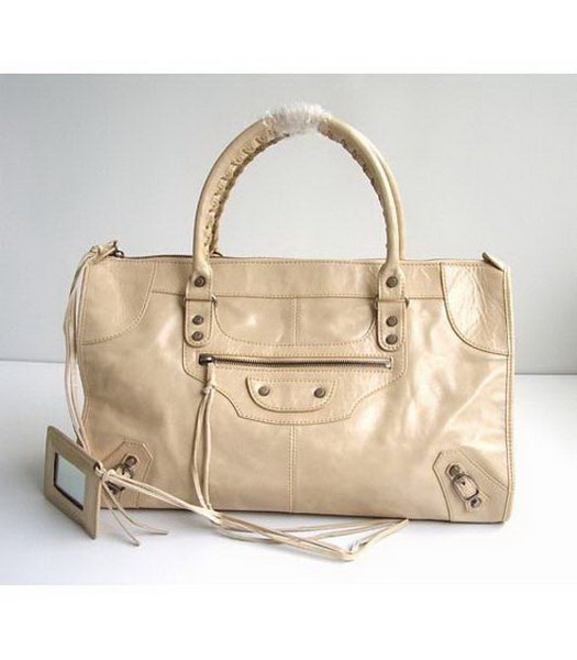 Balenciaga Weekender_Apricot pelle